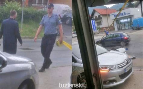 Te Ka Nesre A U Tuzli Voza Forda Izgubio Kontrolu Pa Udario Policajca