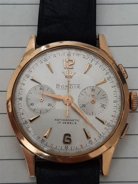 Bondix Chronograph 18k Yellow Gold Hombre 1960 1969 Catawiki