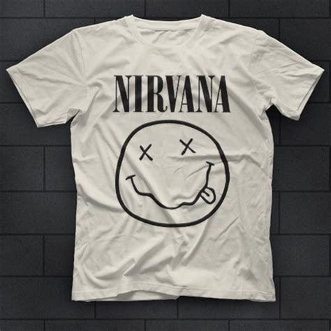 Nirvana White Unisex T Shirt Tees Shirts T Shirt Metal T Shirts Rock T Shirts