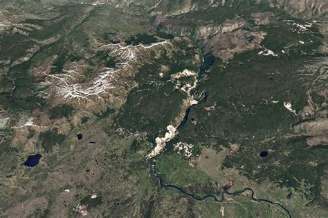 Yellowstone Caldera Satellite View