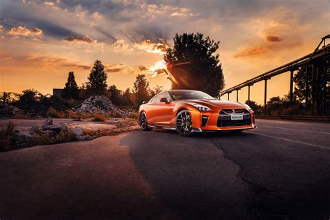 Download Supercar Orange Car Car Nissan Vehicle Nissan Gt R 4k Ultra Hd