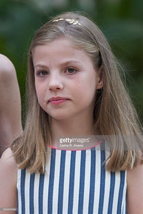 Princess Sofia of Spain poses for the photographers at the Marivent ...