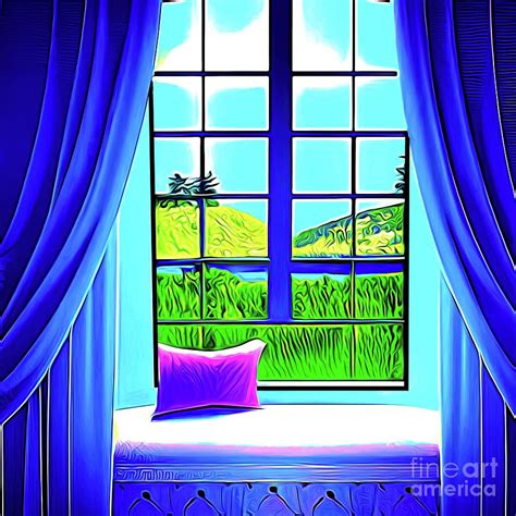 3d Look Artificial Intelligence Art Bay Window With Window Seat Abstract Expressionism Digital