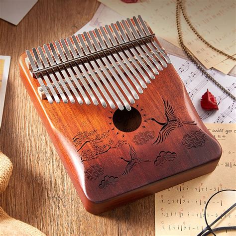 Byla Kalimba Key Thumb Piano Mahogany Wooden Mbira Musical