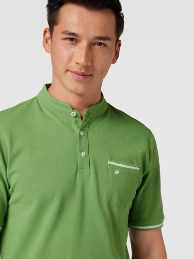 HECHTER PARIS Poloshirt Mit Brusttasche Gruen Online Kaufen