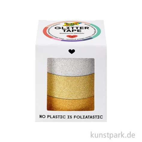 Glitter Tape Set Gold Silber Mm Rollen Je M