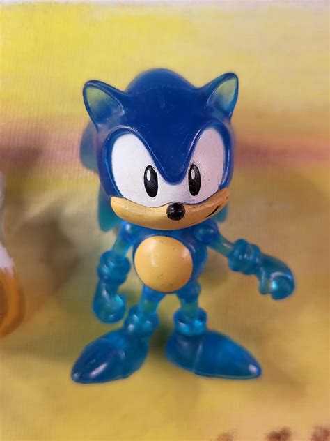 Rare Tomy Sonic The Hedgehog Classic Sonic Clear Action Sega Figure And