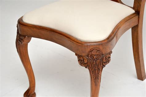 Antique Burr Walnut Dining Table Chairs Marylebone Antiques