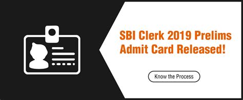 Sbi Clerk Prelims Admit Card Released Know The Process Here