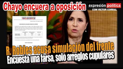 Rosario Robles Los Encuera Acusa Simulación Del Frente Para Imponer A