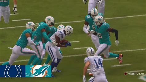 Indianapolis Colts Vs Miami Dolphins Madden Nfl 24 Simulation