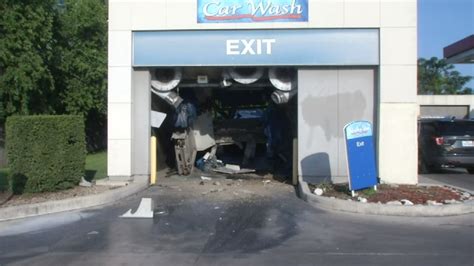 Man Crashes Into Car Wash After Trying To Rob Customer At Gas Station