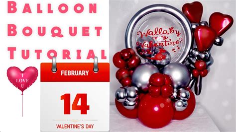 Diy Valentines Balloon Diy Balloon Bouquet For Valentines Tutorial