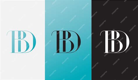 Premium Vector Initial Letter Bd Logo Design Creative Modern Symbol