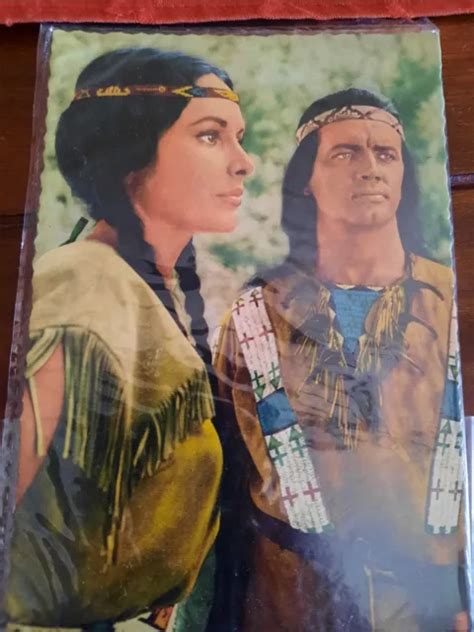 WINNETOU PIERRE BRICE MARIE Versini Postkarte Karl May Bad Segeberg