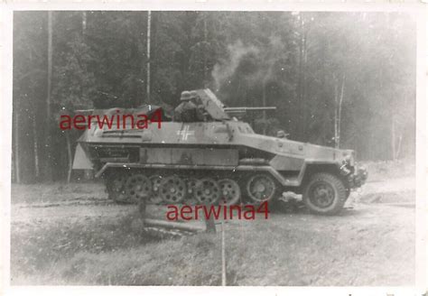 Sch Tzenpanzer Sd Kfz Mit Pa K Bei Lugau Russland Ostfront