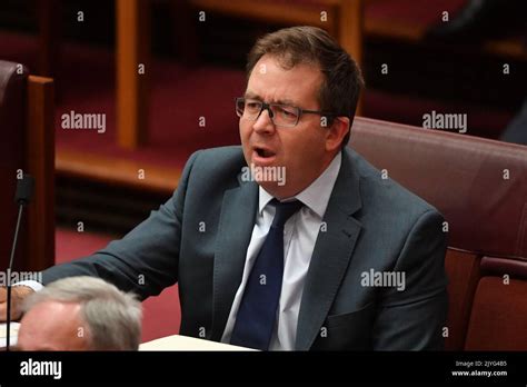 Liberal Senator James Mcgrath During Question Time In The Senate