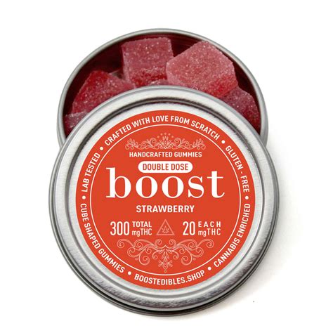 Boost Edibles Strawberry Gummies 300mg THC Buy Weed Online Online