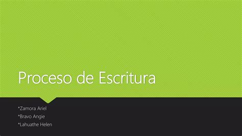 Proceso De Escritura Ica V Ppt Descarga Gratuita