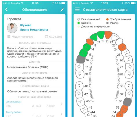 Стоматологическая карта пациента ортопедического