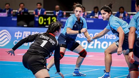 India Vs Chinese Taipei Womens Kabaddi Asian Games 2023 Group A Match