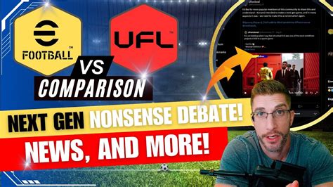 TTB EFOOTBALL VS UFL GAMEPLAY COMPARISON NEXT GEN NONSENSE DEBATE