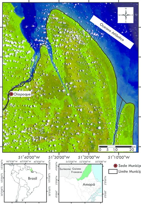 Mapa De Localiza O Do Munic Pio Do Oiapoque Amap Fonte Sema Ap