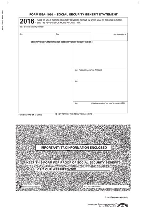 Ssa Form For Tax Withholding