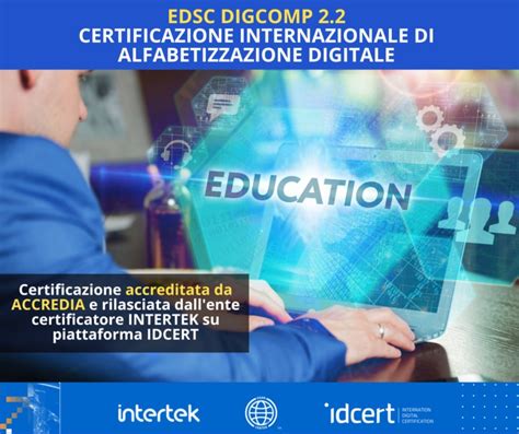 Certificazione Alfabetizzazione Digitale DigComp 2 2 Accredia