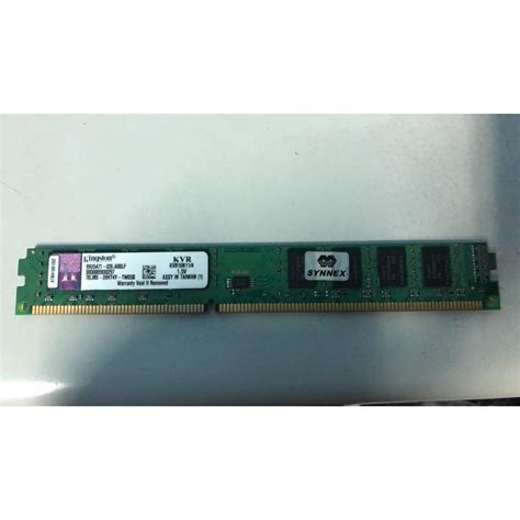 桌機記憶體 金士頓kingston Ddr3 1600 4g雙面單面 窄版 蝦皮購物