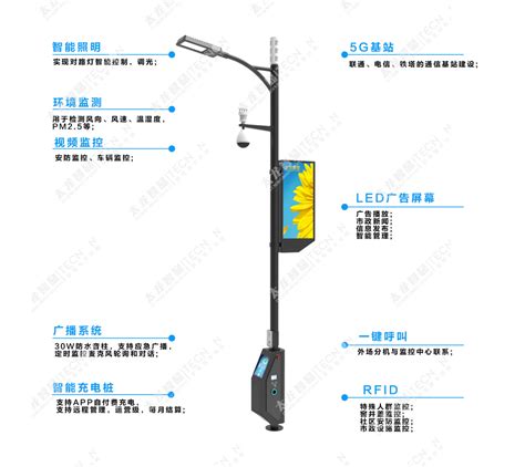 智慧灯杆 5g综合杆 5g智能灯杆 5g智慧路灯 太龙智显科技 深圳 有限公司