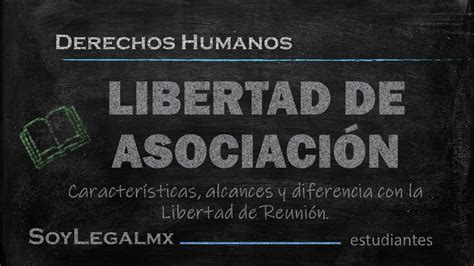 Derecho Humano A La Libertad De Asociaci N Soylegalmx