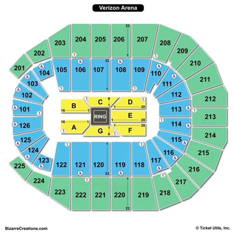 Verizon Arena Seating Chart Seating Charts Tickets - Arena Seating Chart