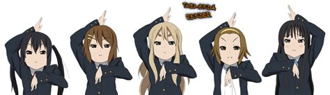 K-ON! Characters render. by themenda1 on DeviantArt