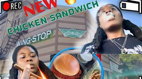 Wingstop’s New Spicy Korean Chicken Sandwich Mukbang 🐔🔥 Youtube