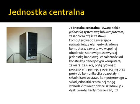 Ppt Elementy Sk Adowe Zestawu Komputera Powerpoint Presentation Free