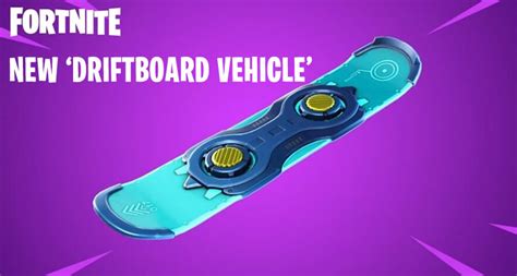 Fortnite Battle Royale Update Will Add A New Driftboard Vehicle In