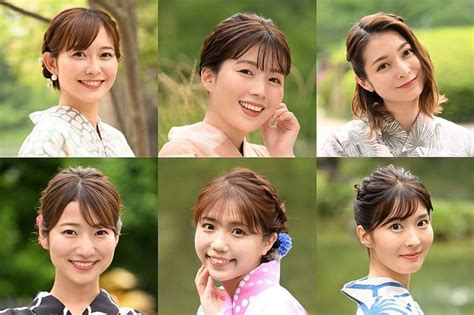 テレ朝post テレビ朝日女性アナ6人が“ゆかた姿”で笑顔！新人・荒井理咲子アナも登場、夏のspコンテンツ