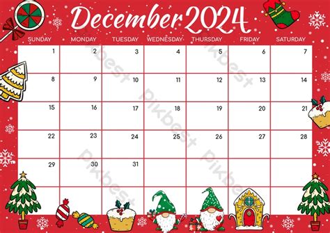 Free Calendar 2024 December Christmas - Eddie Gwennie