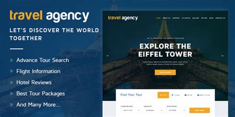 Travel Agency Hotel Booking Html Template Codester