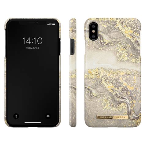 Ideal Of Sweden Fashion Case Suits IPhone XS Max Sparkle Greige