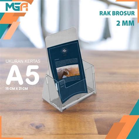 Jual Akrilik Tempat Brosur Rak Brosur A5 Acrylic Flyer Holder