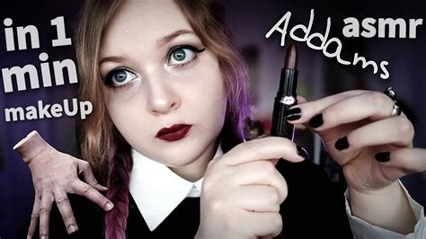 1 Minute Asmr 💄🕸 Wednesday Addams Doing Your Makeup In 100 Seconds 🖤