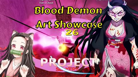 Blood Demon Art Showcase In Project Slayers On Roblox Youtube