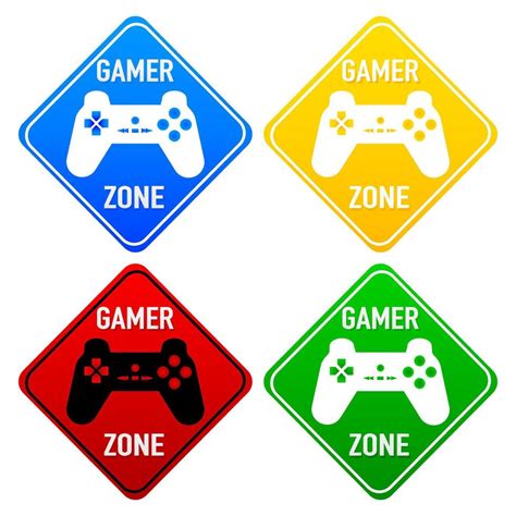 Gamer Zone Set Group Stratification Illustration 47406225 Vector Art
