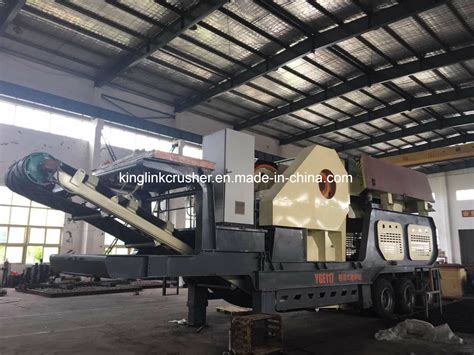 Portable Jaw Crushing Plant With Hopper Feeder And Primary Jaw Crusher