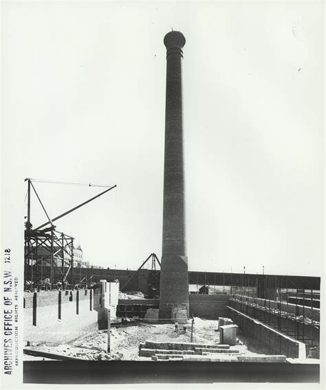 Ultimo Power House Chimney August 1898 The Dictionary Of Sydney