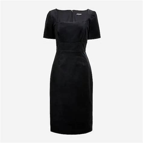 J Crew Dresses Nwt Jcrew Black Italian Velvet Cocktail Dress