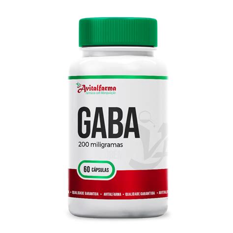 Gaba Ácido Gama aminobutírico 200mg 60 Cáps Avitalfarma