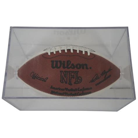 Vintage Wilson Official Leather NFL Football And Acrylic Trophy Display